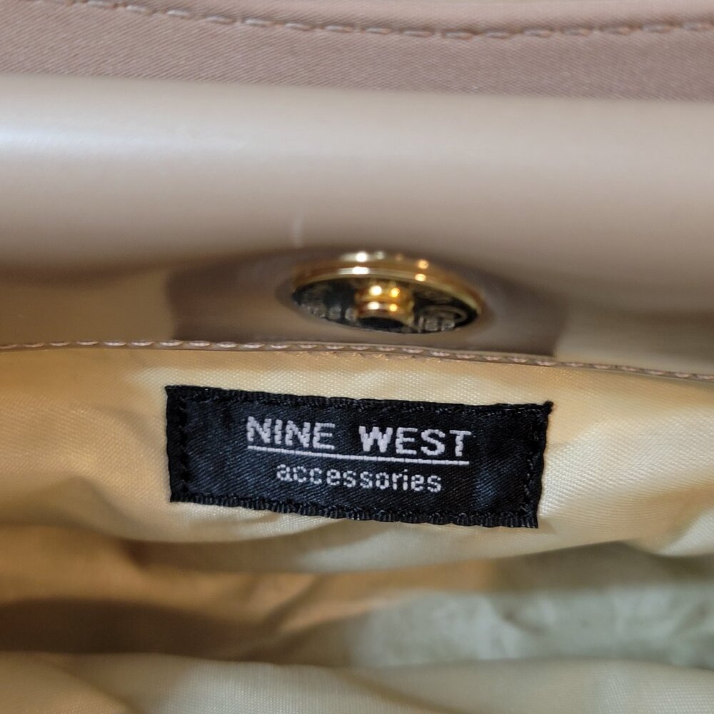 Nine West Beige Shoulder Bag with Gold Hardware - Picture 2 of 12